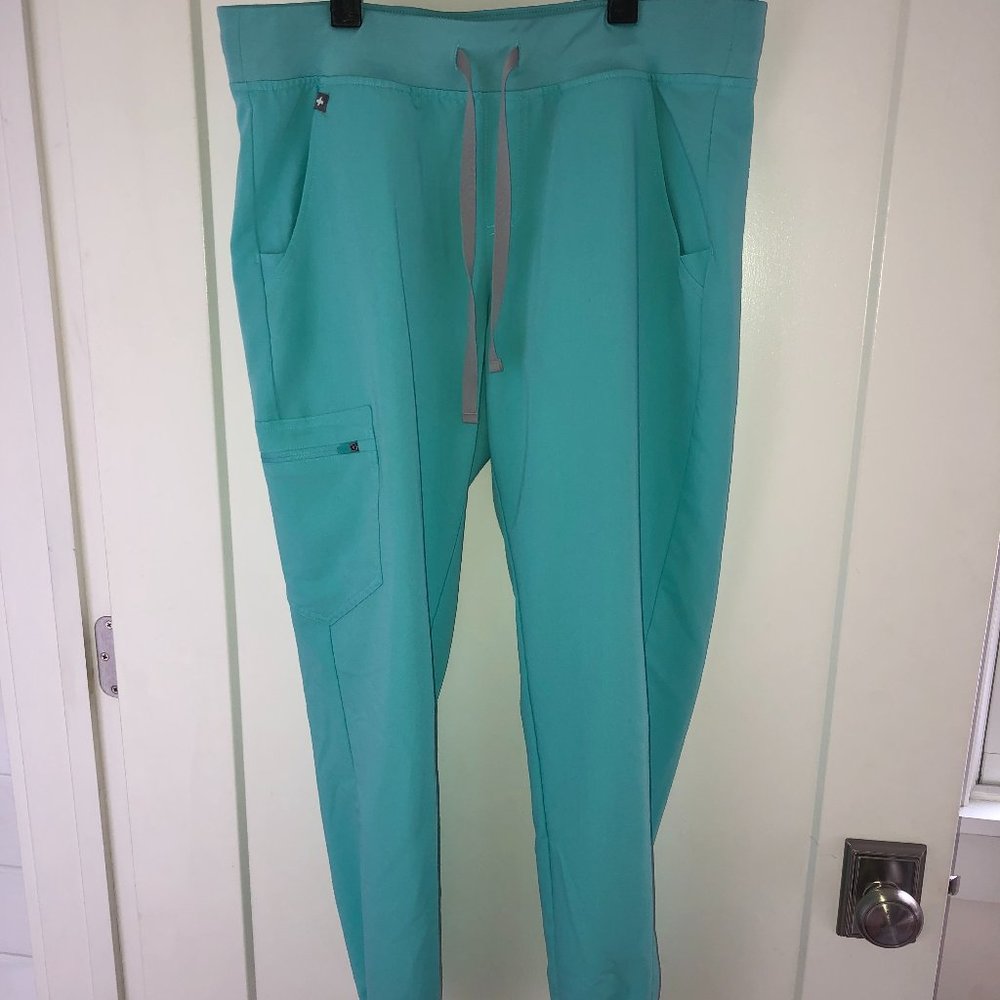 Figs Zamora jogger scrub pants sz M Fresh Aqua